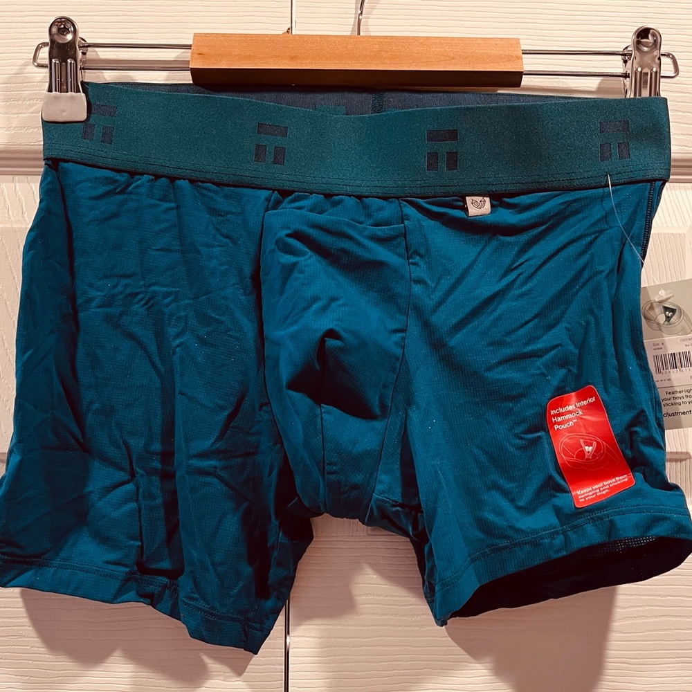 Tommy John 4” Air hammock pouch trunk brief size small blue coral new